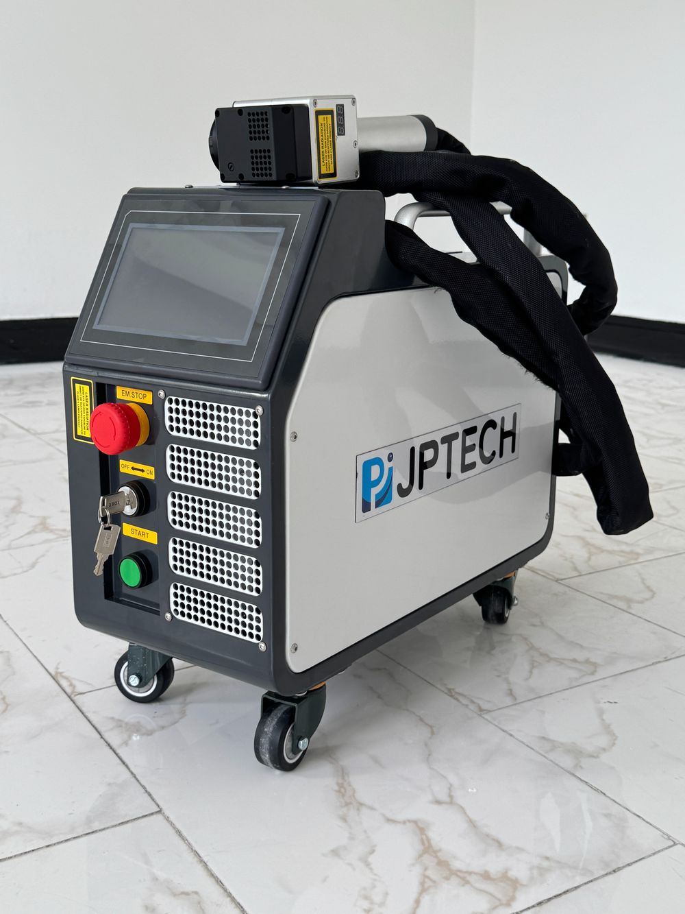 Industrial Laser Cleaning - ポータブル空冷式錆除去レーザーマシン パルスファイバーレーザー洗浄機 金属表面の塗料除去 木材用 300W