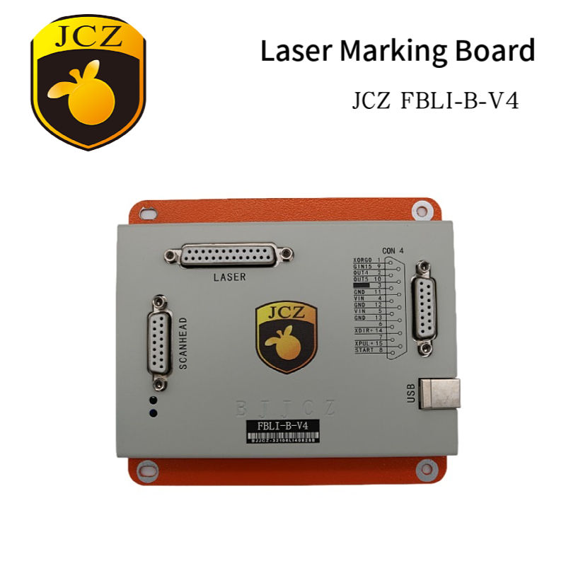 Marking Card Ezcad - BJJCZ FBLI-B-V4 カバー付きオリジナルコントロールカード Ezcad ファイバーレーザーマーキングマシン用サポートロータリー