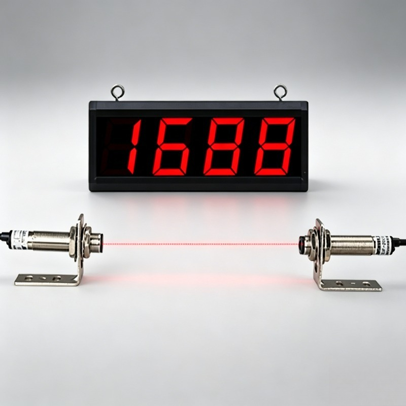 Industrial Laser Machines - レーザーデュアルプローブ大画面自動感知コンベアベルト部品計数機スマート工業用SMDカウンター