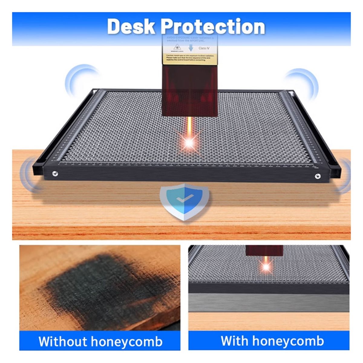 Industrial Laser Table - レーザーハニカム作業台 レーザー彫刻機用 300x200mm ハニカムベッド 切断機用 ユニバーサルレーザーアクセサリー