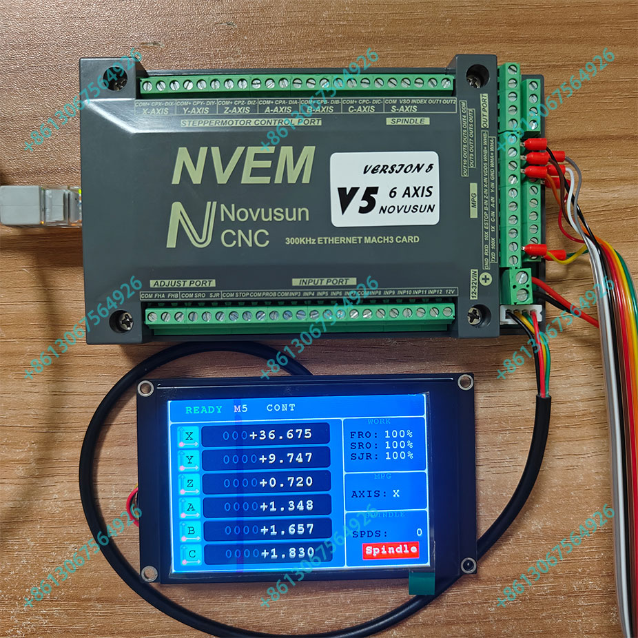 Breakout Board Mach3 - Nvem Cnc モーションコントローラ 300khz Nvemv5 アップグレードバージョン