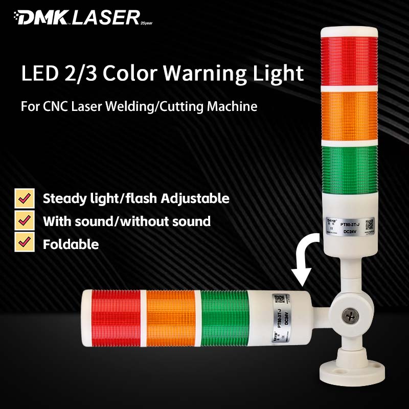 Industrial Laser Light - LED 三色光信号塔スタックライト工業用信号警告灯ブザー CNC レーザー溶接/切断機
