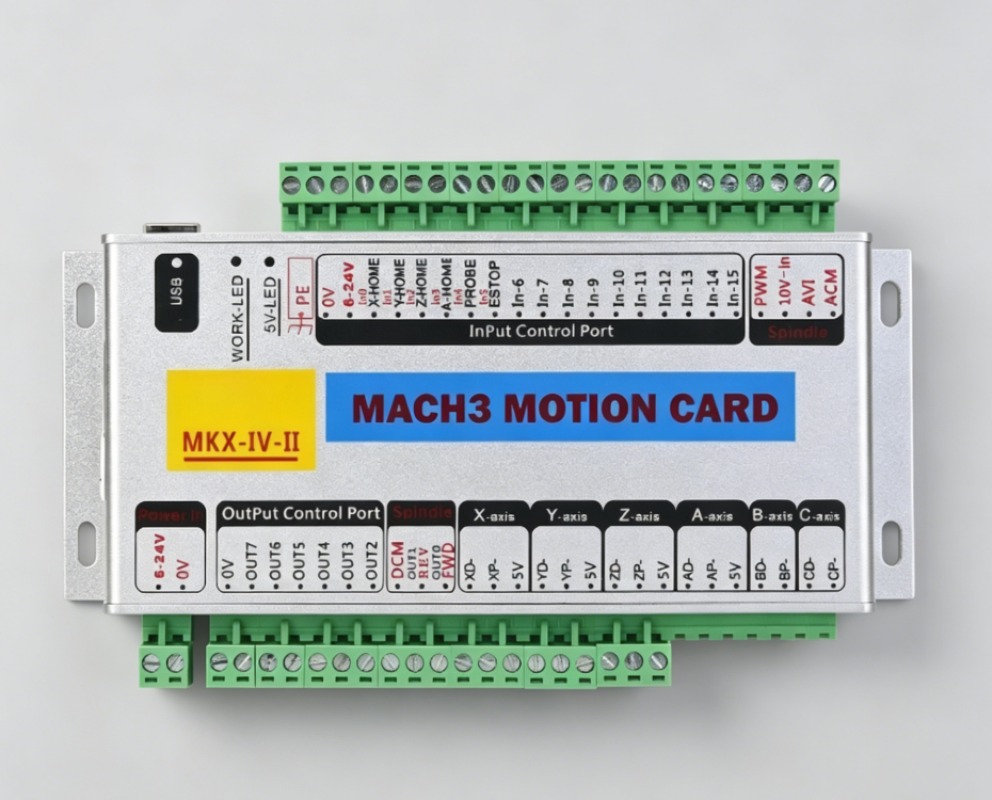 Breakout Board Mach3 - MK4-IV 4軸USBモーションカード2MHz Mach3 CNCブレークアウトボード（Win 7/10対応）