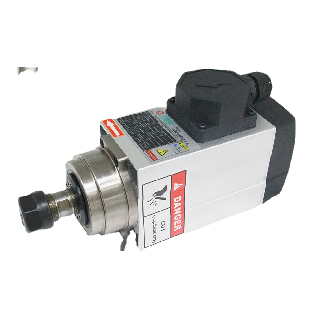 Cnc Spindle Motor - CNCルータースピンドル 1.5kw 角型空冷式電動スピンドルモーター