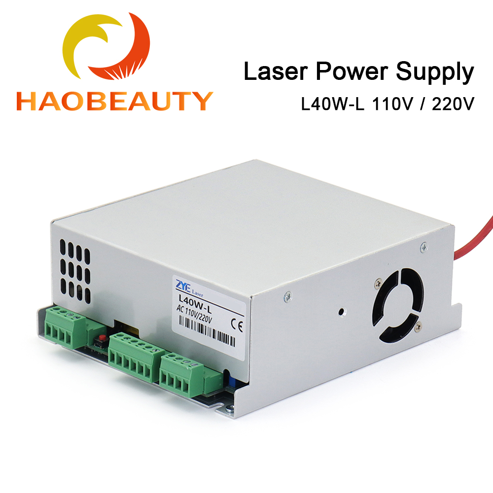 Industrial Laser Cutting Machine - HAOBEAUTY-CO2レーザー電源、高電圧彫刻切断機、40w、110v、220v、MYJG-40
