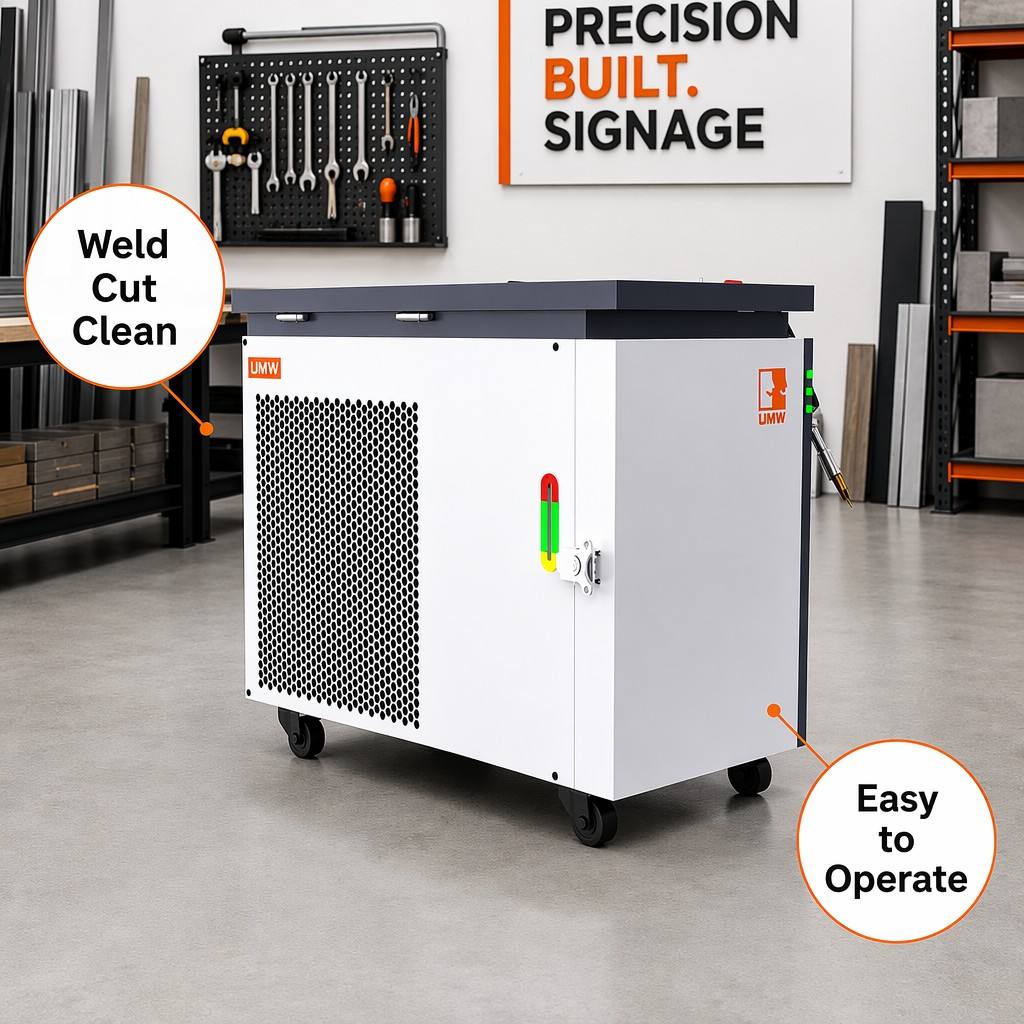 Industrial Laser Machines - UMW一体型水冷レーザー溶接機 ポータブル 4 in 1 多機能
