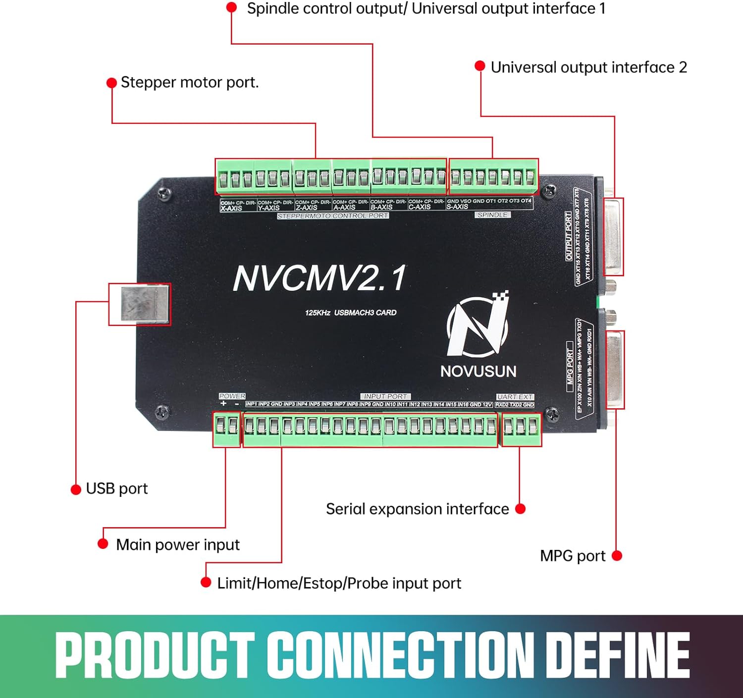 USBインターフェースCNCコントローラーボード,6軸ステッ - Breakout Board Mach3 のレビューと価格