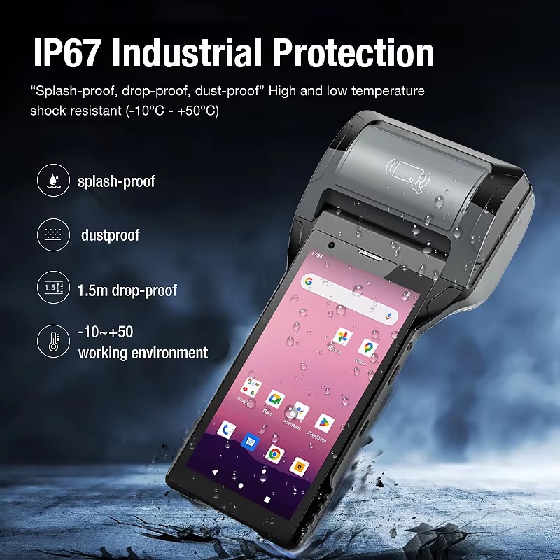 産業用PDAバーコードスキャナー2D、統合型3インチレシート - Industrial Laser Light のレビューと価格