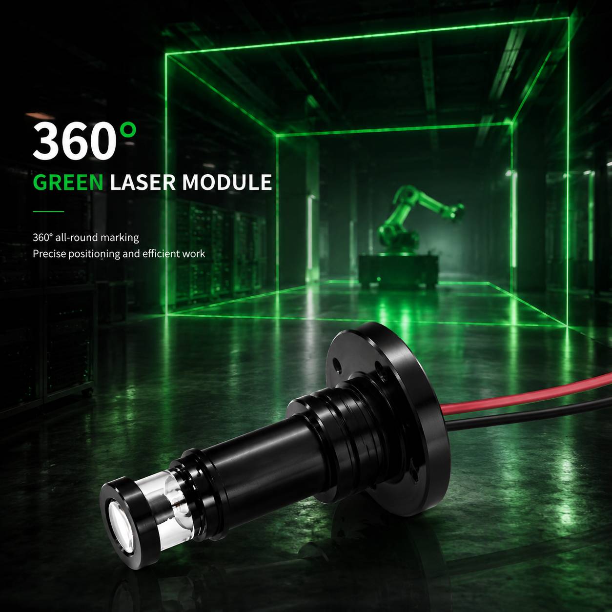 産業用フランジマウント30mW赤色レーザーラインモジュール3 - Industrial Laser Light のレビューと価格