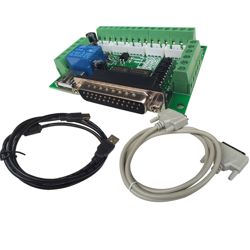1 セット 5 軸 CNC インターフェースアダプタブレーク - Breakout Board Mach3 のレビューと価格