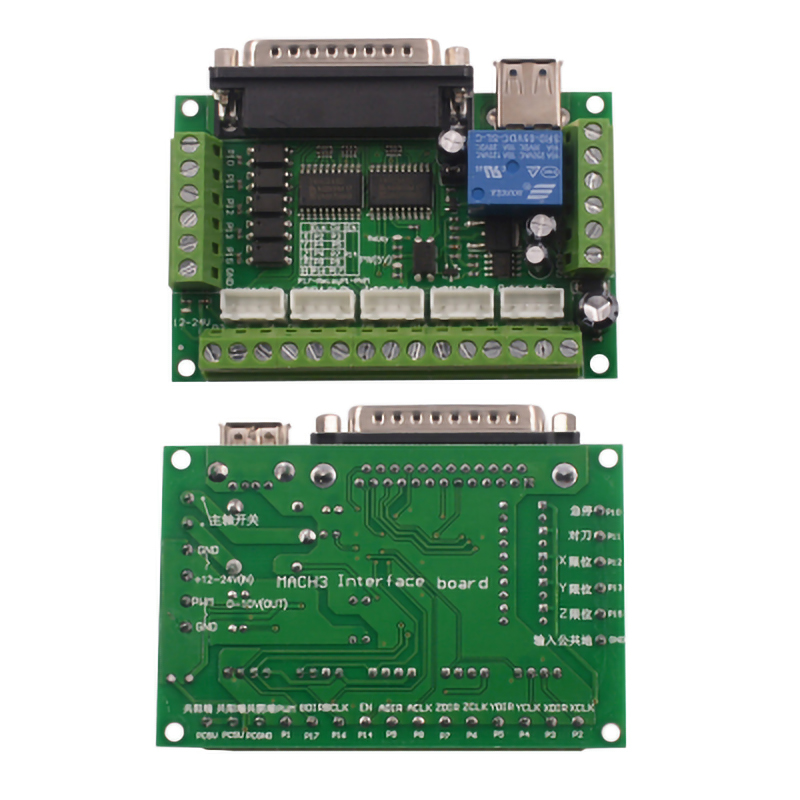 1 セット 5 軸 CNC インターフェースアダプタブレーク - Breakout Board Mach3 のレビューと価格