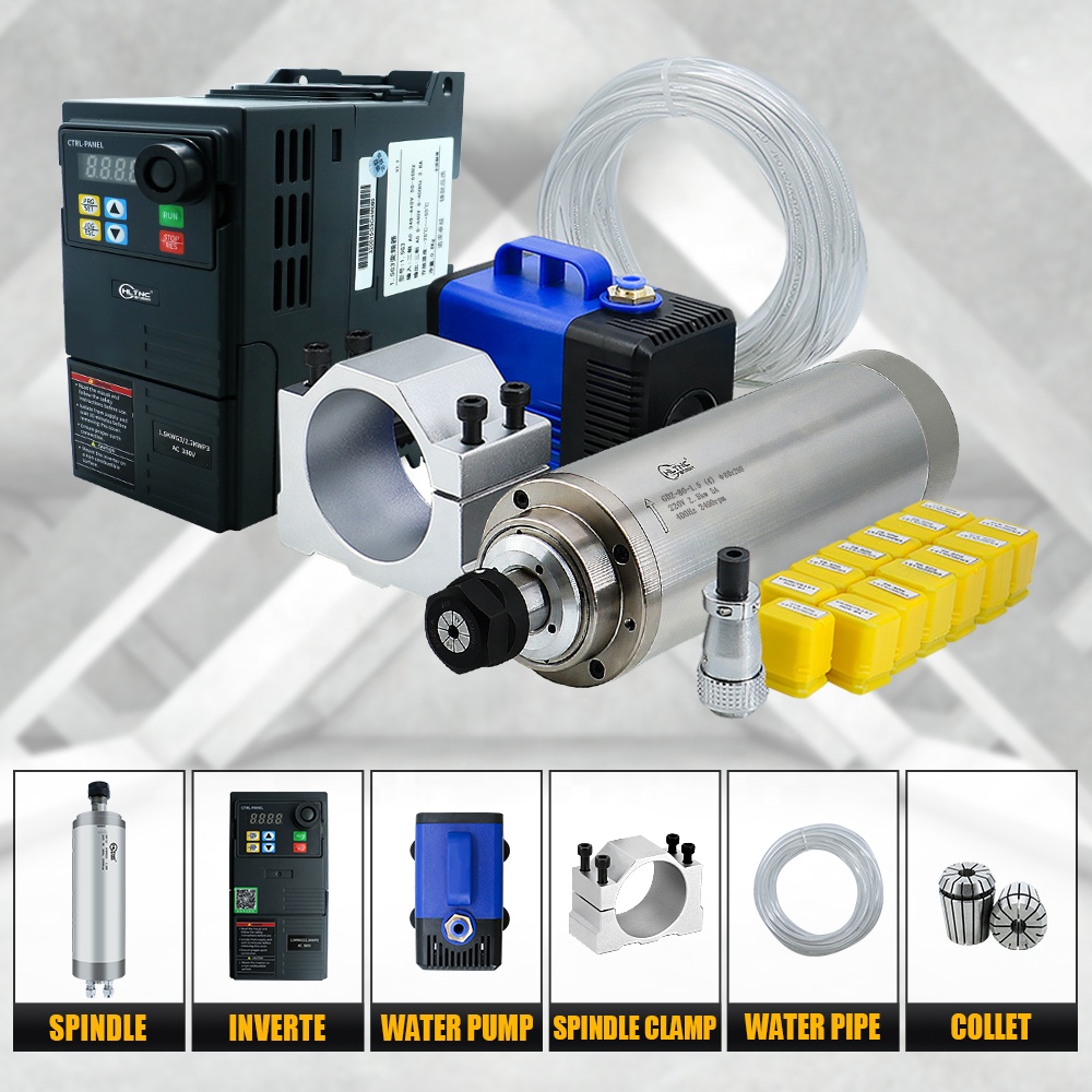 220V ER20 2.2kw 80mm水冷スピンドルモータ - Cnc Spindle Motor のレビューと価格
