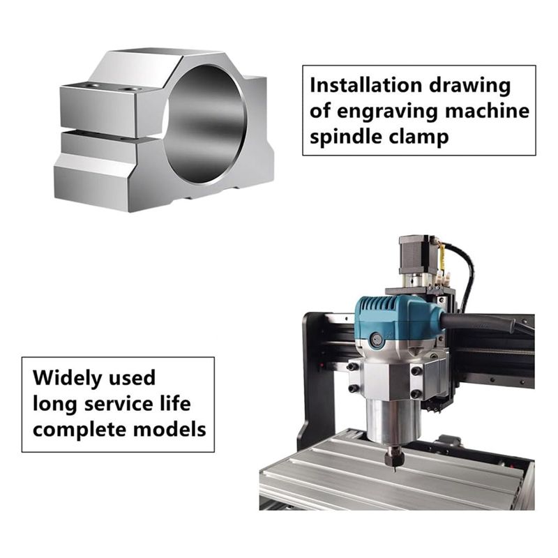 A84X-65Mm CNC スピンドルモータークランプ取り付 - Cnc Spindle Motor のレビューと価格