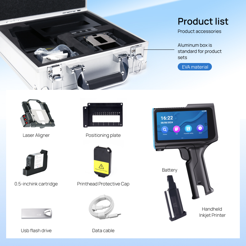 高精度産業用コーディングのためのデュアルレーザーポジショニン - Industrial Handheld Laser Printer のレビューと価格