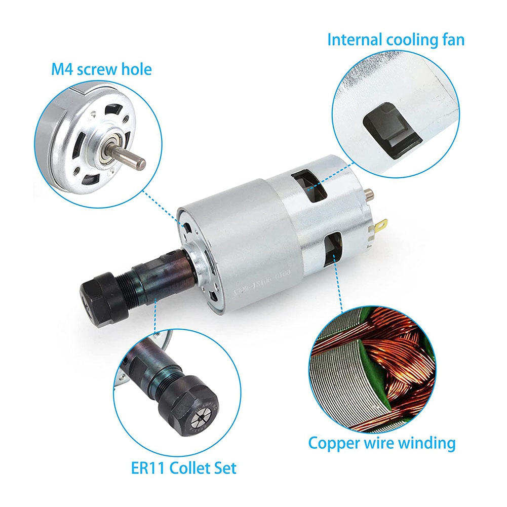 多機能 DC モーター CNC 775 スピンドルモーター  - Cnc Spindle Motor のレビューと価格
