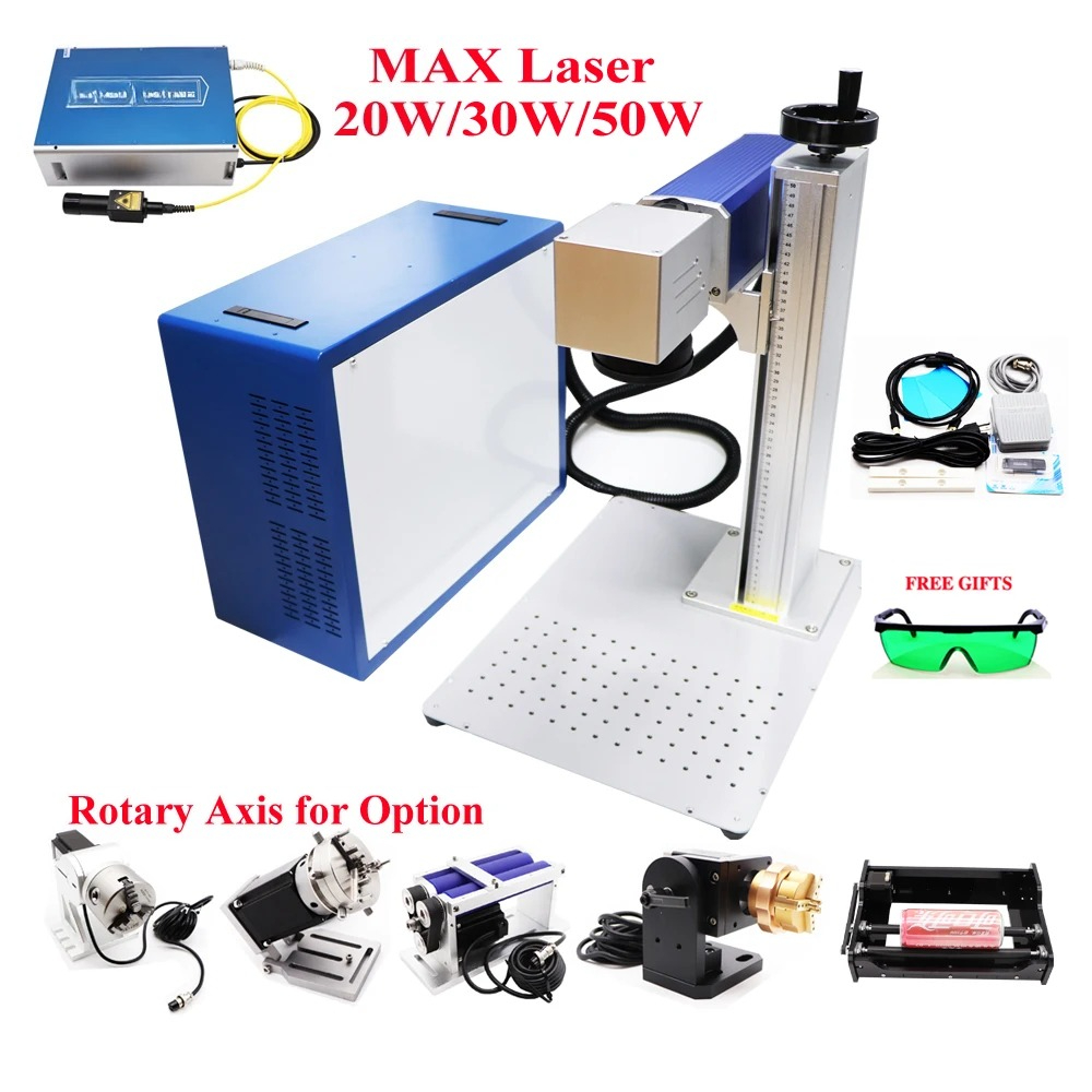 20W 30W 50W MAX ファイバーレーザーマーキング - Industrial Laser Engraving Machine For Metal のレビューと価格