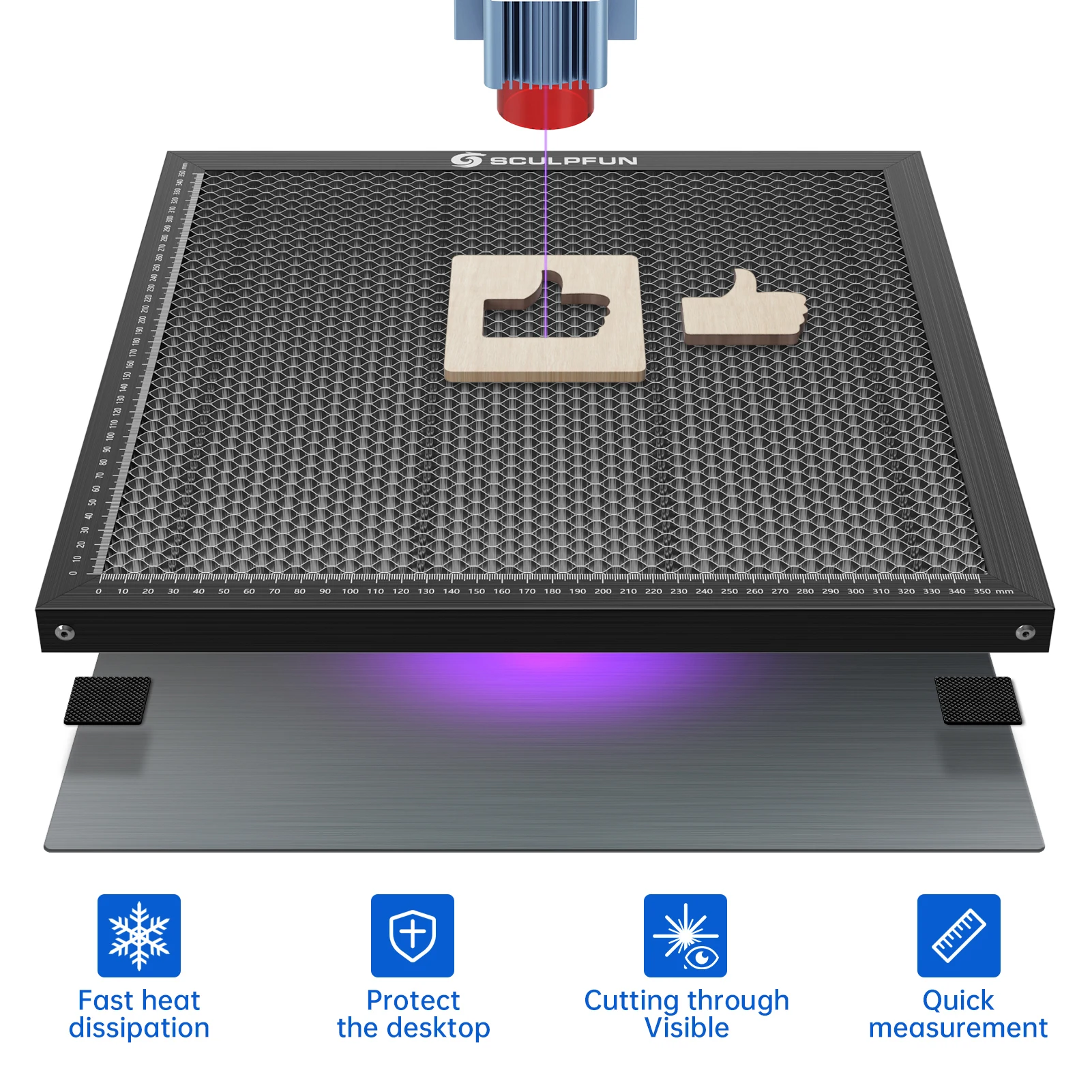 レーザー彫刻作業ベッドハニカム作業テーブル CO2 レーザー - Honeycomb Laser Bed のレビューと価格