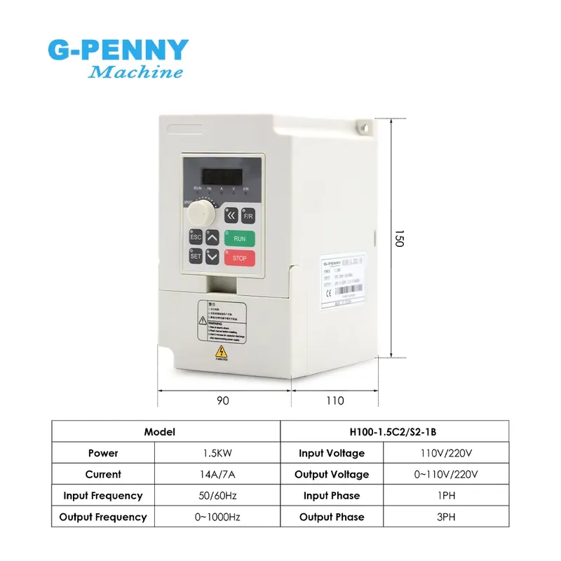 カスタマイズG-PENNY 110v/220v 1.5kw  - Cnc Spindle Motor のレビューと価格
