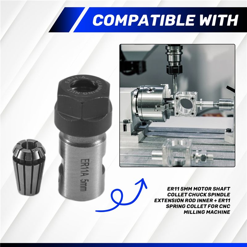 トップセール Er11 5mm モーターシャフト コレットチ - Cnc Spindle Motor のレビューと価格